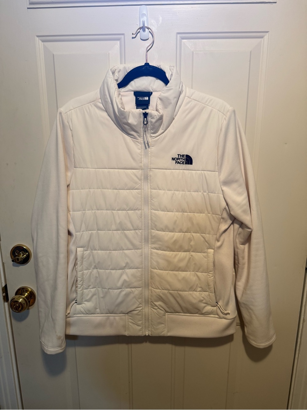 The North Face Women's White Hybrid Puffer Jacket